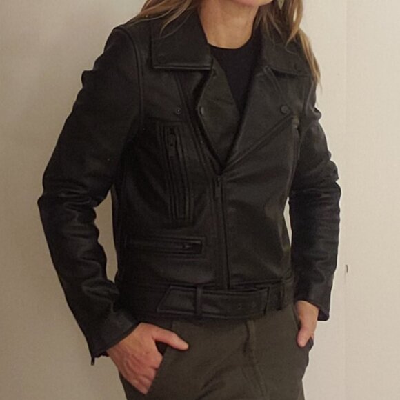 OAK + FORT Vegan Moto Leather - Picture 3 of 8